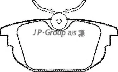 Комплект тормозных колодок, дисковый тормоз QH JP GROUP купить
