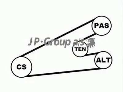 Поликлиновой ременный комплект QH JP GROUP купить