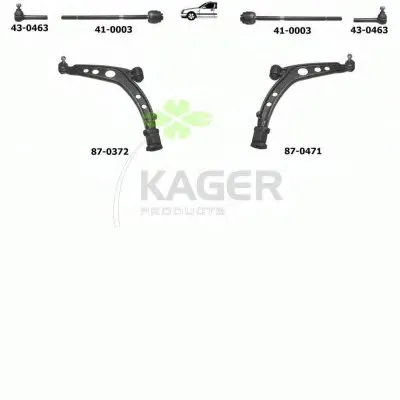 Подвеска колеса KAGER купить