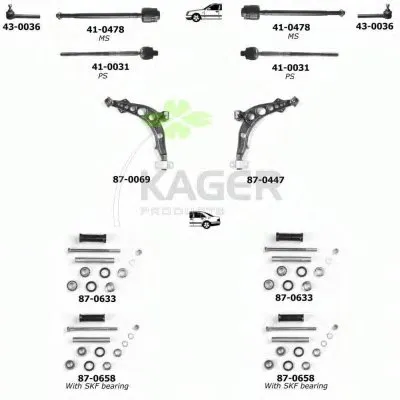Подвеска колеса KAGER купить