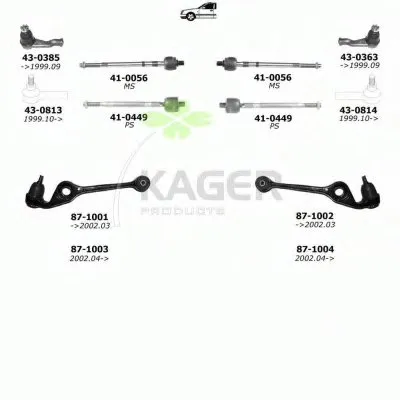 Подвеска колеса KAGER купить