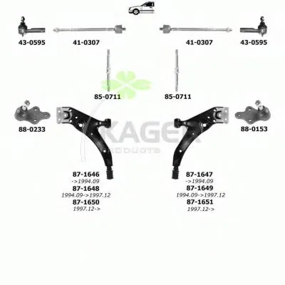 Подвеска колеса KAGER купить