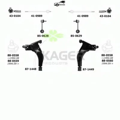 Подвеска колеса KAGER купить