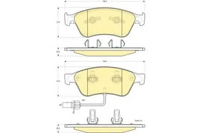 Комплект тормозных колодок, дисковый тормоз GIRLING купить