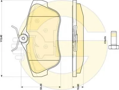 Комплект тормозных колодок, дисковый тормоз GIRLING купить