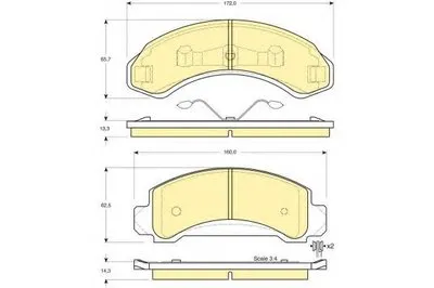Комплект тормозных колодок, дисковый тормоз GIRLING купить
