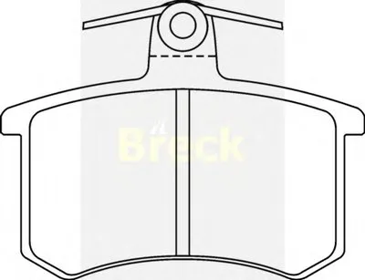 Комплект тормозных колодок, дисковый тормоз BRECK купить