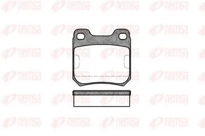 Комплект тормозных колодок, дисковый тормоз KAWE купить
