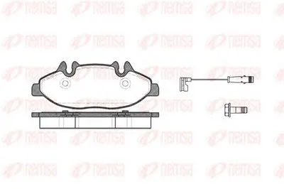 Комплект тормозных колодок, дисковый тормоз KAWE купить