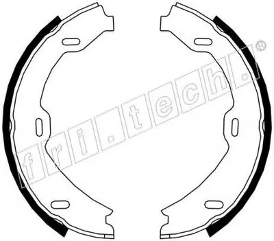 Комплект тормозных колодок, стояночная тормозная система fri.tech. купить