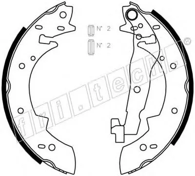 Комплект тормозных колодок REPARATION KIT fri.tech. купить