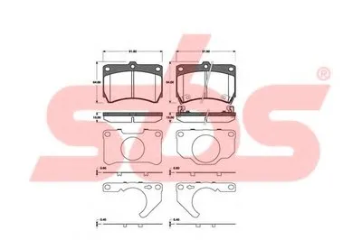 Комплект тормозных колодок, дисковый тормоз sbs купить
