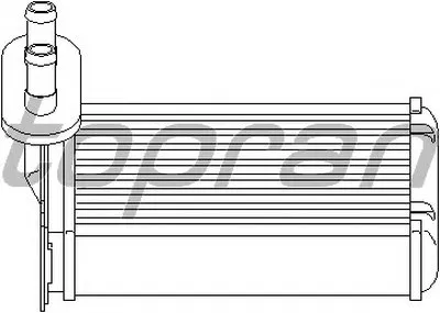 Теплообменник, отопление салона TOPRAN купить