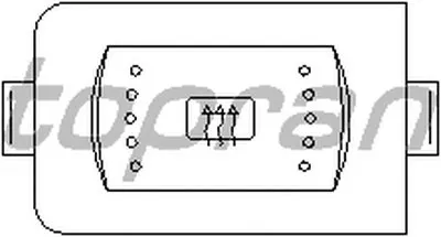 Выключатель, обогреватель заднего стекла TOPRAN купить