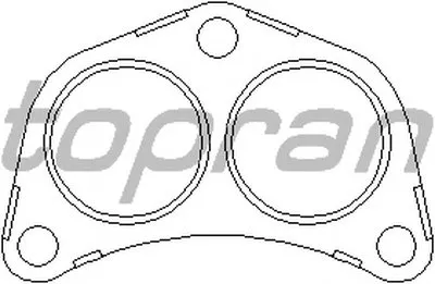 Прокладка, труба выхлопного газа TOPRAN купить