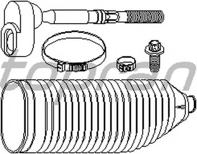 Осевой шарнир, рулевая тяга TOPRAN купить