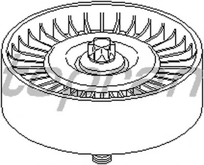 Натяжной ролик, поликлиновой  ремень TOPRAN купить