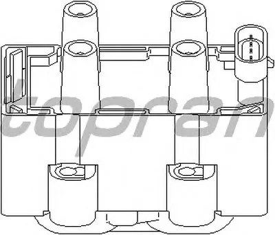 Катушка зажигания TOPRAN купить