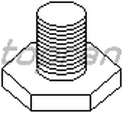 Резьбовая пробка, масляный поддон TOPRAN купить