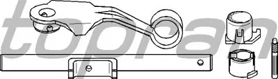 Возвратная вилка, система сцепления TOPRAN купить