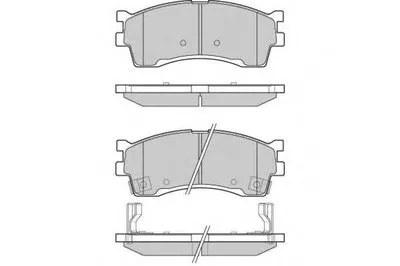 Комплект тормозных колодок, дисковый тормоз E.T.F. купить