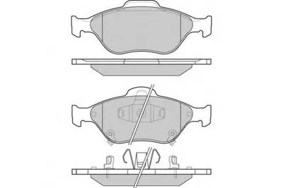 Комплект тормозных колодок, дисковый тормоз E.T.F. купить