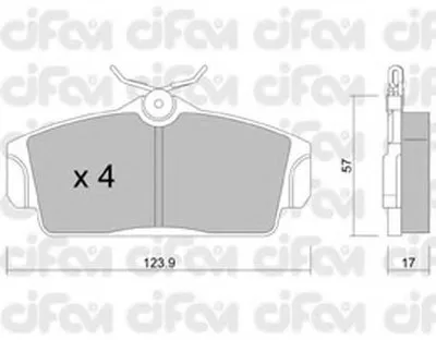 Комплект тормозных колодок, дисковый тормоз CIFAM купить