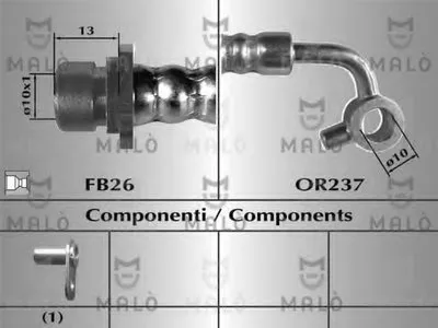 Тормозной шланг MALÒ купить