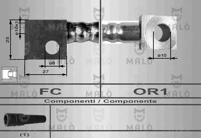 Тормозной шланг MALÒ купить