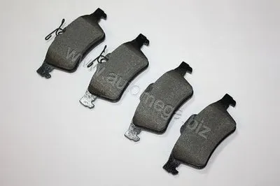 Комплект тормозных колодок, дисковый тормоз AutoMega Premium AUTOMEGA купить