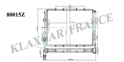 Радиатор, охлаждение двигателя KLAXCAR FRANCE купить