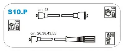 Комплект проводов зажигания JANMOR купить