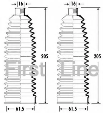 Пыльник, рулевое управление FIRST LINE купить