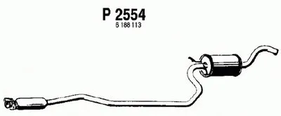 Средний глушитель выхлопных газов FENNO купить