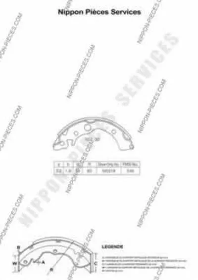 Комплект тормозных колодок NPS купить