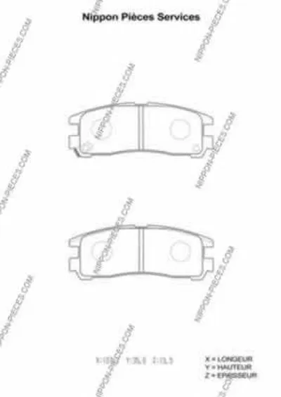 Комплект тормозных колодок, дисковый тормоз NPS купить