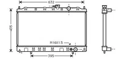 Радиатор, охлаждение двигателя ASHUKI купить
