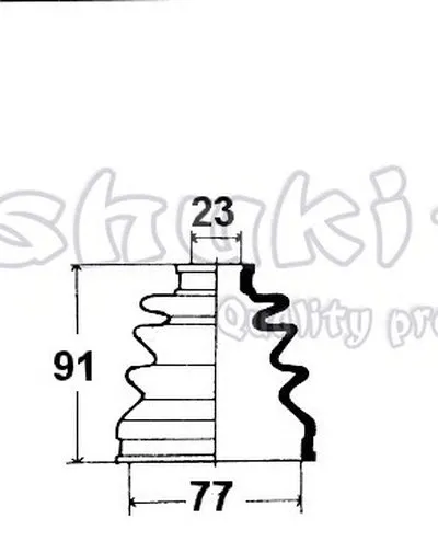 Комплект пылника, приводной вал ASHUKI купить