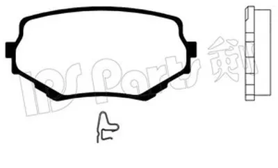 Комплект тормозных колодок, дисковый тормоз IPS Parts IPS Parts купить