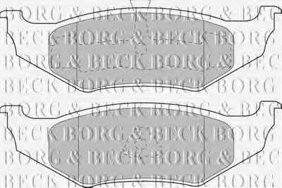 Комплект тормозных колодок, дисковый тормоз BORG & BECK купить