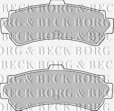 Комплект тормозных колодок, дисковый тормоз BORG & BECK купить