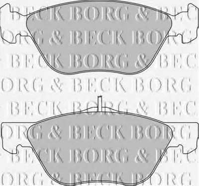 Комплект тормозных колодок, дисковый тормоз BORG & BECK купить