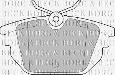 Комплект тормозных колодок, дисковый тормоз BORG & BECK купить