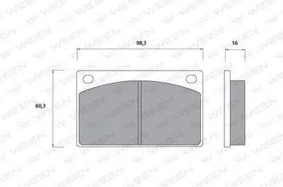 Комплект тормозных колодок, дисковый тормоз WEEN купить