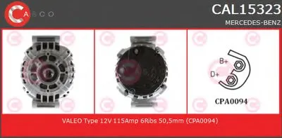 Генератор GENUINE SERIES CASCO купить