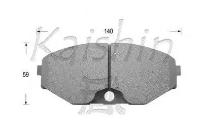 Комплект тормозных колодок, дисковый тормоз KAISHIN купить