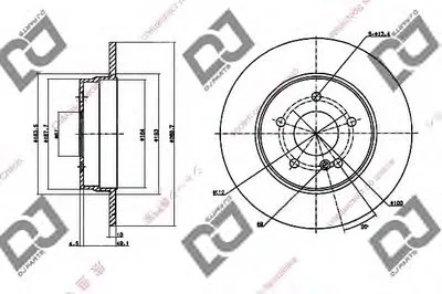 Тормозной диск DJ PARTS купить