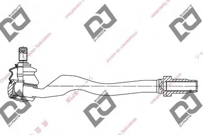 Наконечник поперечной рулевой тяги DJ PARTS купить