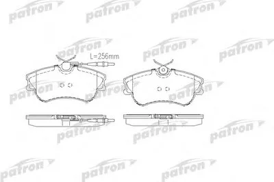 Комплект тормозных колодок, дисковый тормоз PATRON купить