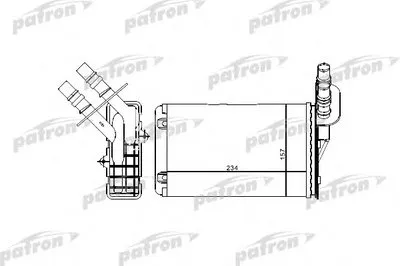 Теплообменник, отопление салона PATRON купить